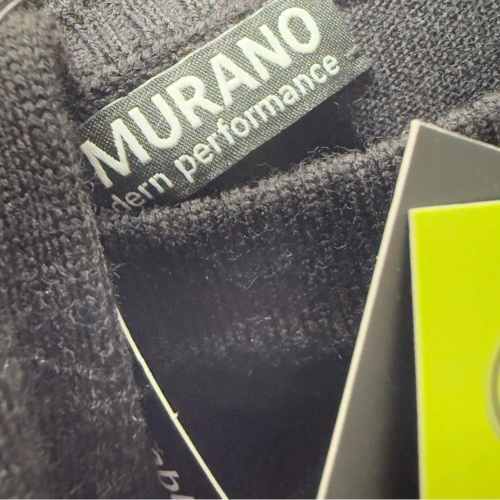 Murano Men Medium‎ Modern Performance Crewneck Pullover Knit Detachable Hood NWT